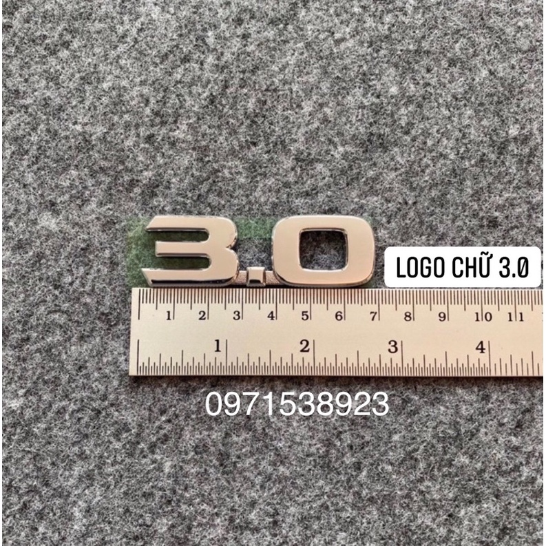 LOGO CHỮ 1.5, 1.6, 1.8, 2.0, 2.5, 2.7, 2.8 CAO CẤP GIÁ RẺ DÁN XE