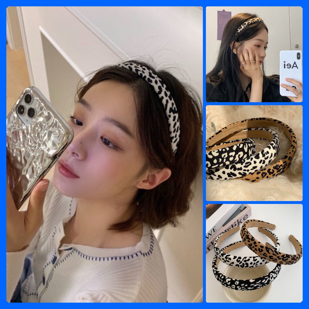 Bờm băng đô cài tóc họa tiết ngựa vằn da báo phong cách Hàn Quốc cực cá tính quà tặng bạn gái xinh xắn