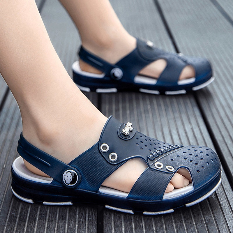 Dép Sandal Đục Lỗ Chống Trượt Thời Trang Mùa Hè Cho Bé Trai Trung Niên