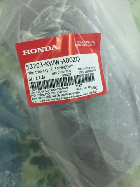 Ốp đầu trên Wave S110 chính hãng Honda