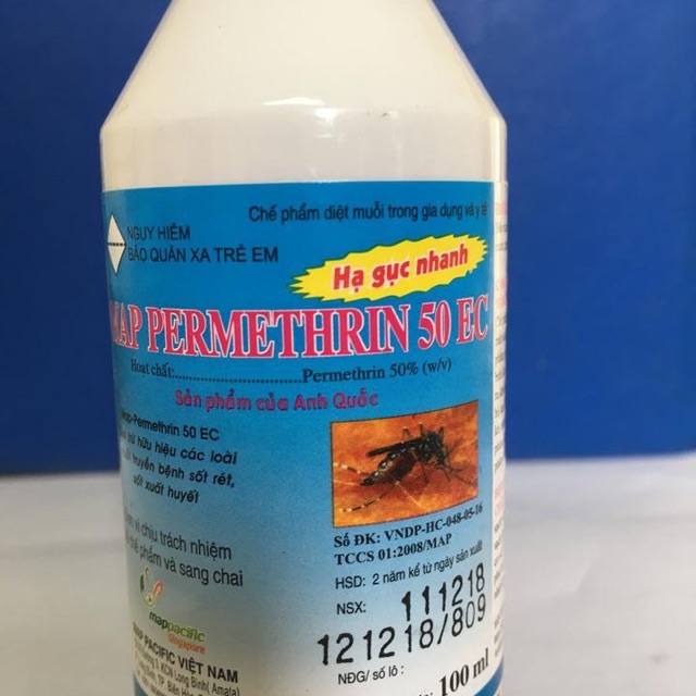 Chế phẩm trừ muỗi Map Permethrin 50EC chai 100ml