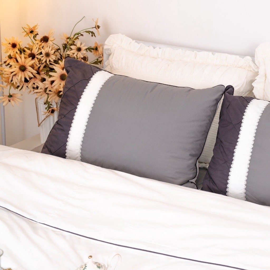 Bộ ga chun chần cao cấp Everon phong cách Hàn Quốc Freesia (Maison collection - mẫu mới)
