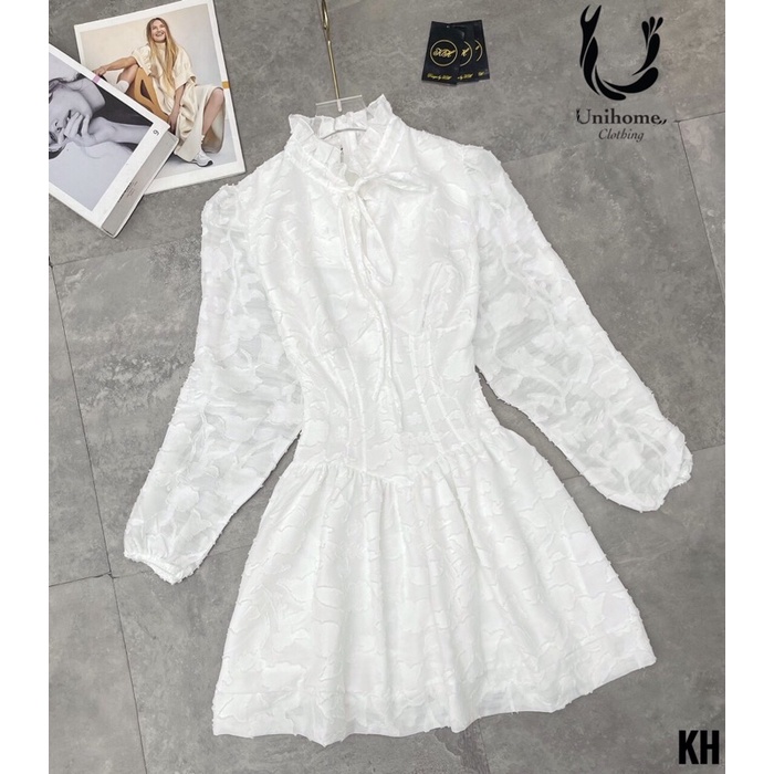 Đầm Váy Trắng Voan Thêu Chít Li Eo Hack Dáng Cực Xinh | BigBuy360 - bigbuy360.vn