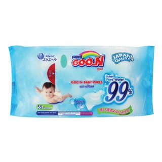 Khăn ướt Goon gói 55 miếng không mùi 