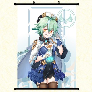 Poster vải anime Sucrose 02 30x45 - Genshin Impact tranh vải