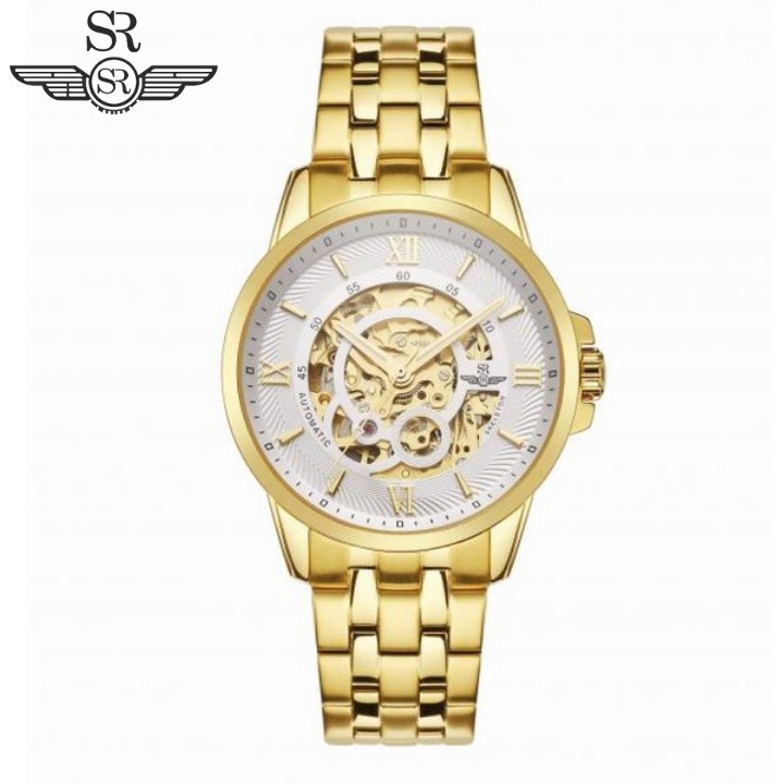 Đồng hồ nam mặt kính Sapphire SRWATCH SG8894.1402 trắng máy bằng thép không gỉ được