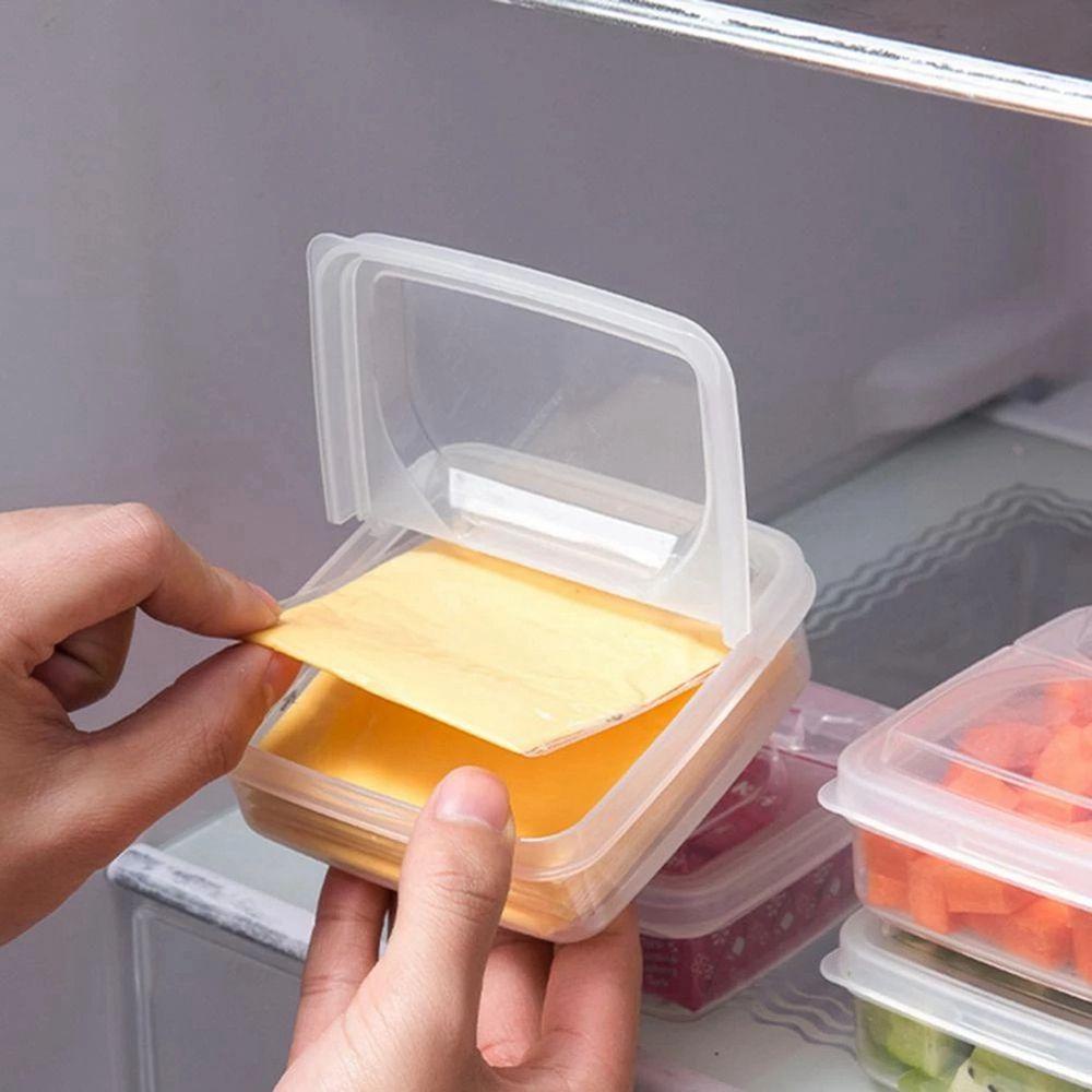 NICKOLAS Hộp Đựng Phô Mai Chống Bụi Có Nắp Đậy Tiện Dụng Cho Tủ Lạnh
