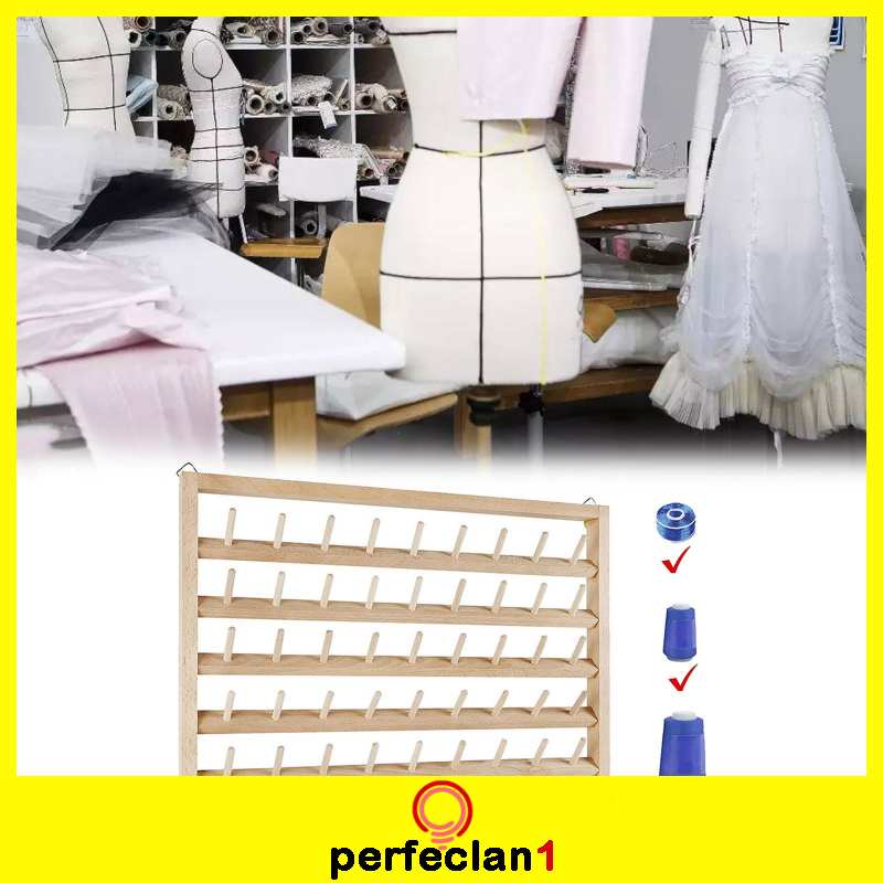 Giá Đỡ 54 Cuộn Chỉ Thêu Treo Tường Perfeclan1