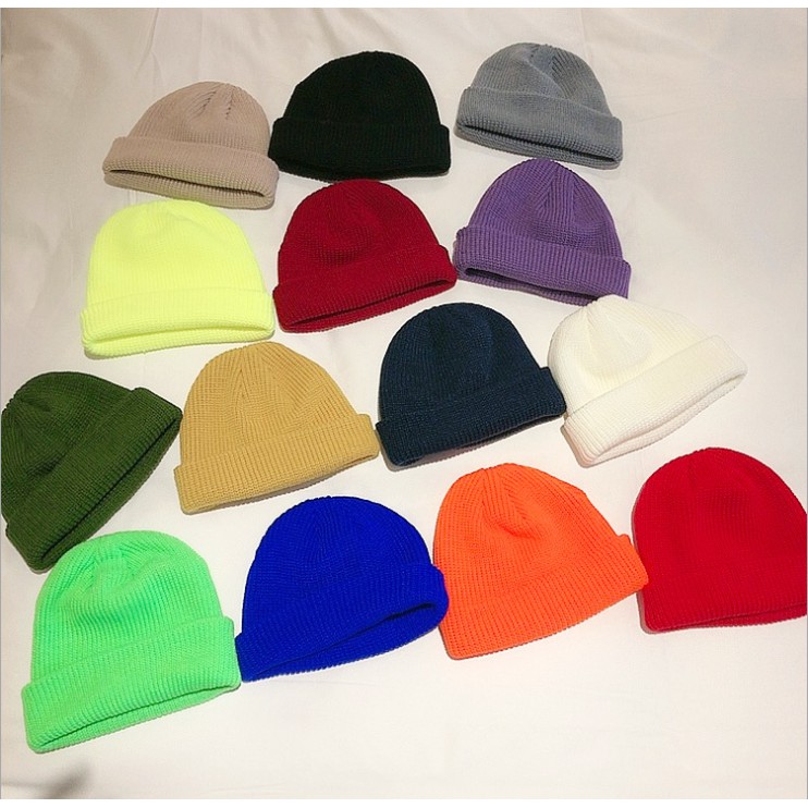 Mũ len beanie trơn unisex nhiều mầu lựa chọn - VHT SHOP