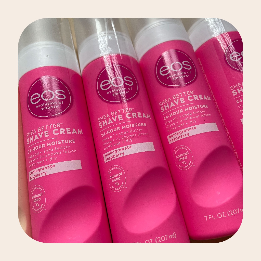 Kem cạo lông EOS Shave Cream 207ml 74ml full size mini size hàng Mỹ - cạo lông cơ thể, vùng kín bikini, nách