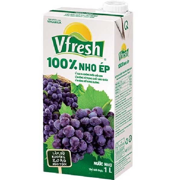 Nước Trái cây Vfresh các loại - Hộp 1 Lít