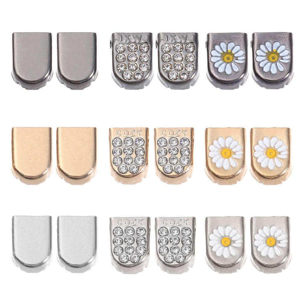 Set 10 Đầu Khóa Dây Giày Bằng Kim Loại Nhiều Màu Sắc DIY
