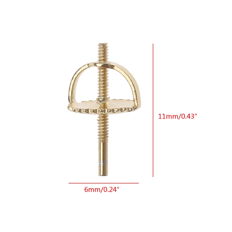 Set 4 Đôi Bông Tai Mạ Bạc 925 Gắn Đinh Tán An Toàn Tiện Dụng