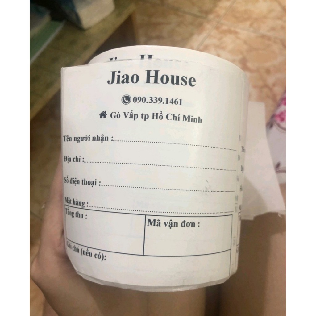 Nhận in gia công tem nhãn dán bao bì kích thước và mẫu in theo yêu cầu