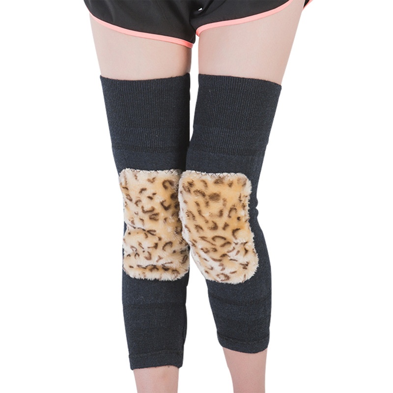 1 Cặp Đệm Lông Giả Bảo Vệ Đầu Gối Giữ Ấm Mùa Đông
