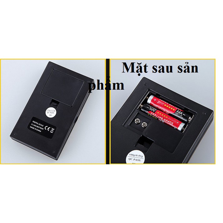 Cân Tiểu Ly Điện Tử Mini Bỏ Túi dộ chính Xác cao, cân trang sức (dải cân 200g-0.01g)