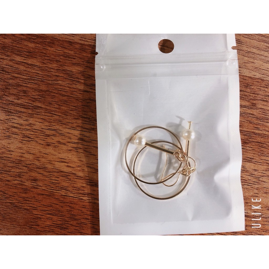 Bông tai khối tròn Hàn Quốc 05