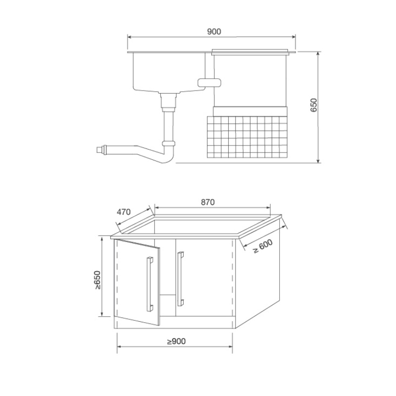 Máy Rửa Chén Tích Hợp Malloca WQP6-890F4 - 4 Chương Trình Rửa