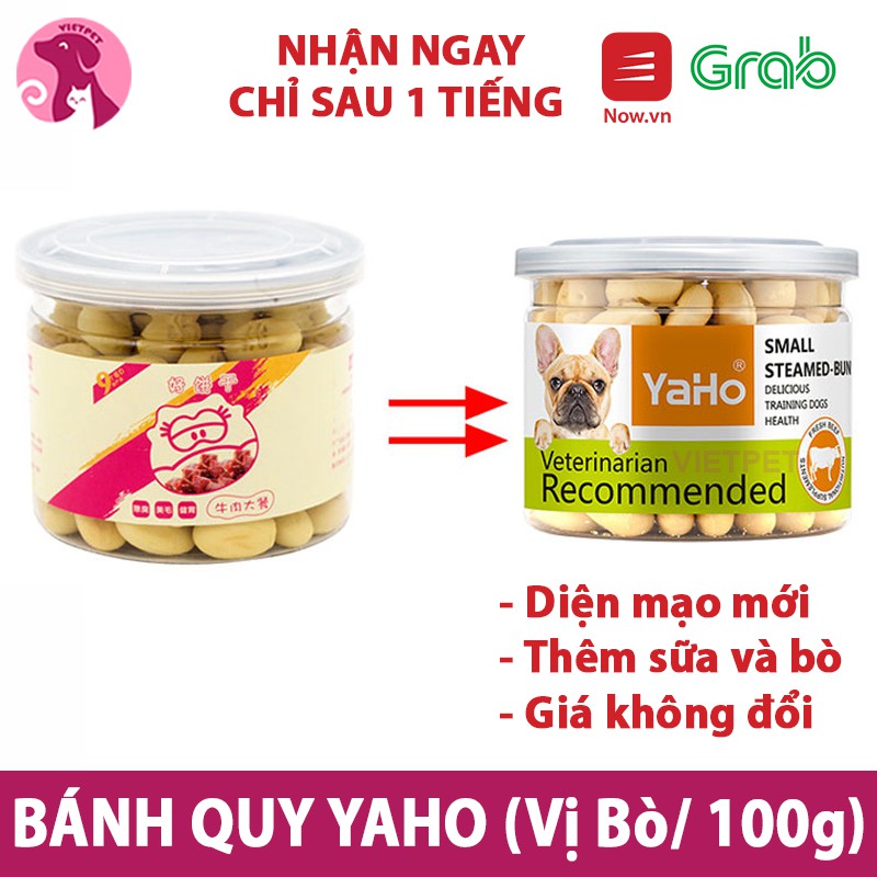 [SALE SỐC] SNACK bánh thưởng YAHO bổ sung canxi cho cún - 200g & 100g tiện lợi