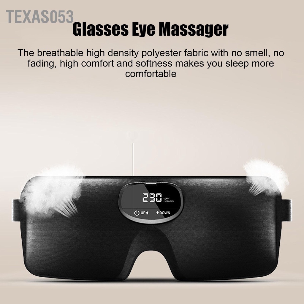 [Hàng HOT] Máy massage mắt thông minh 3D Nhỏ Gọn Cải Thiện Giấc Ngủ giảm mệt mỏi【Texas053】