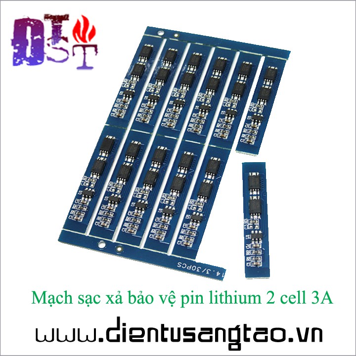 ✅ [RẺ NHẤT VIỆT NAM] ⚡ Mạch sạc xả bảo vệ pin lithium 2 cell 3A