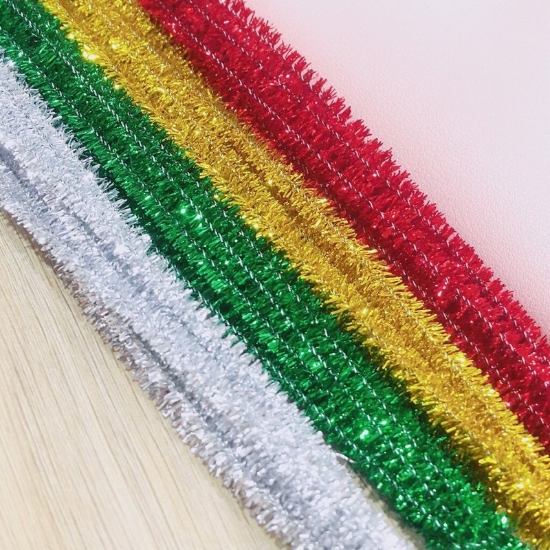 Bó Kẽm xù nhung, kẽm xù kim tuyến đẹp