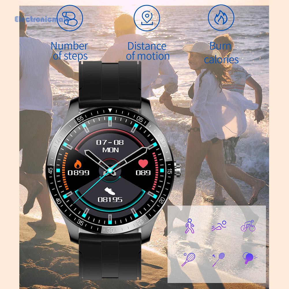 ElectronicMall01 SENBONO S80 Heart Rate Blood Pressure Monitor Smart Watch for iOS Android