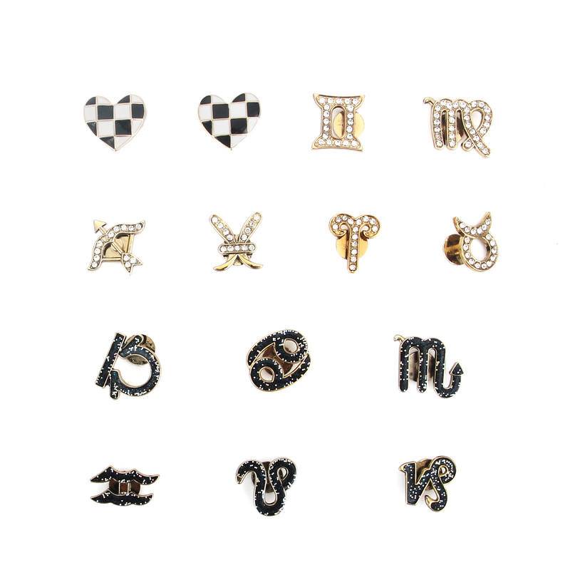 Bộ 12 / 14 Phụ Kiện Tự Làm Xăng đan Bằng Hợp Kim Đính Đá Croc Charms Jibz