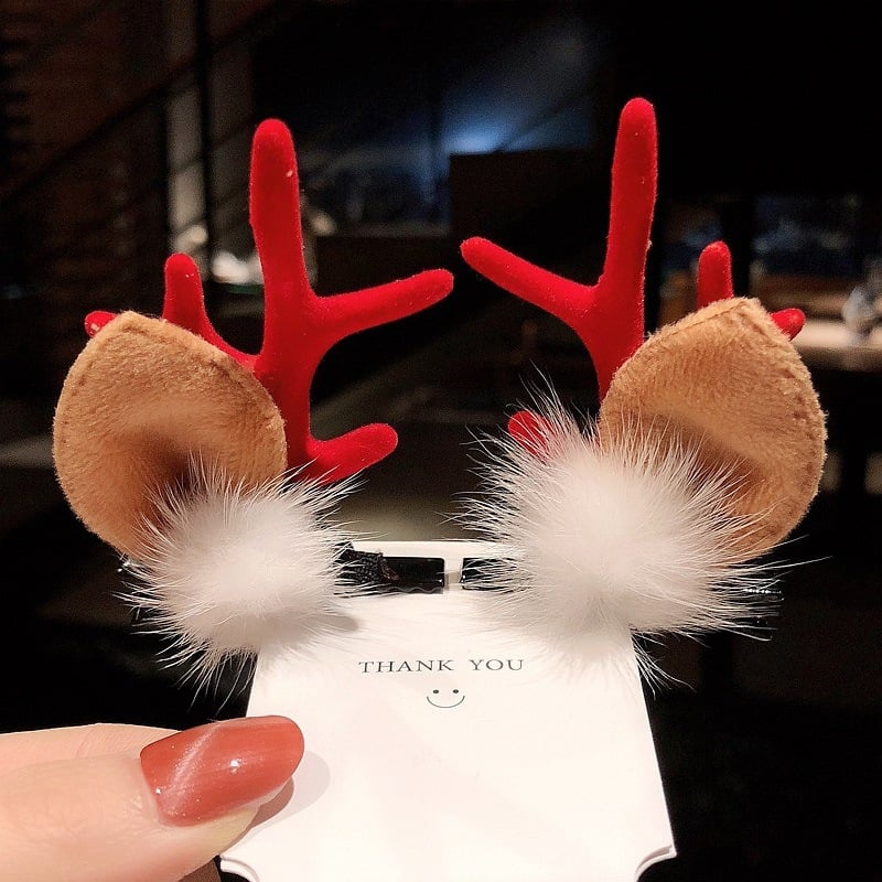 Kẹp tóc Noel, phụ kiện tóc Giáng sinh xinh xắn , ngộ nghĩnh cho bé và phái nữ