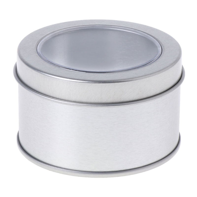 Aoto Hộp Thiếc Tròn Mạ Thiếc Đựng Gia Vị Trong Suốt