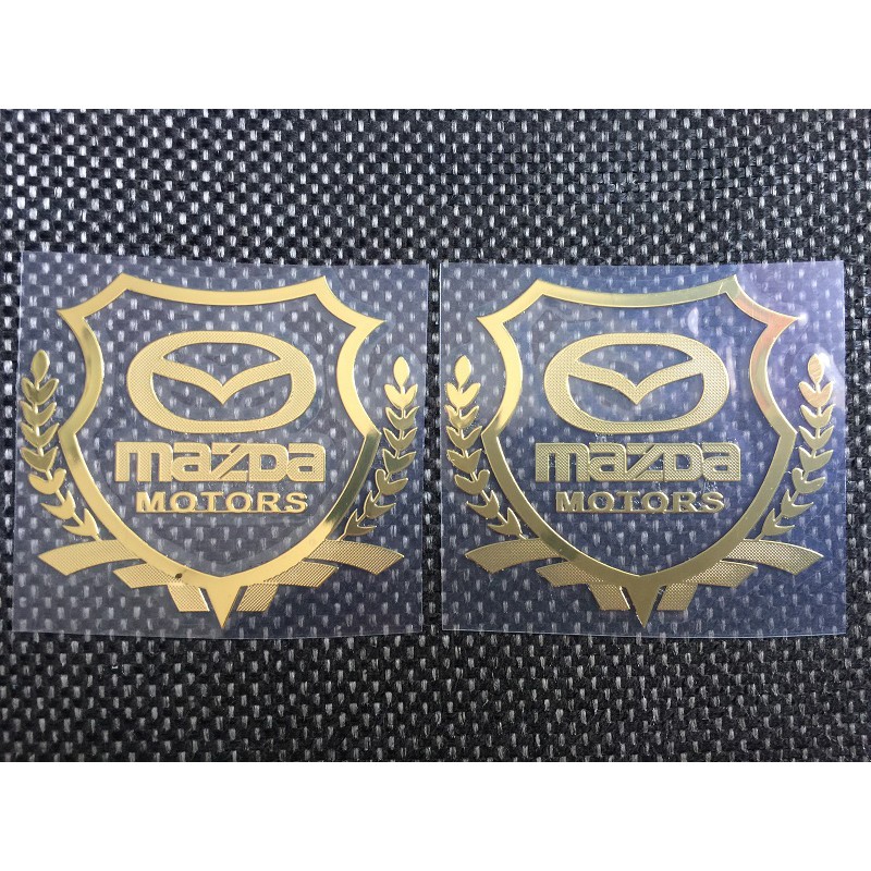 Bộ 2 logo decal nổi các hãng xe ô tô