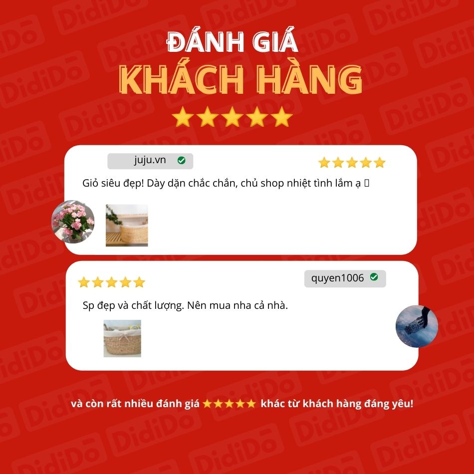 Giỏ lục bình có quai và lót