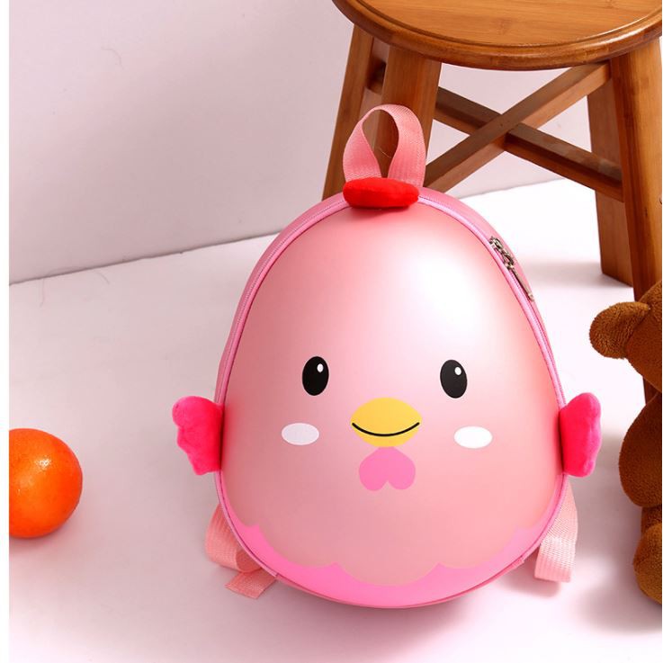Balo trứng 3D 🔥SIÊU HOT🔥 balo con gà cho bé thiết kế dễ thương màu sắc tươi sáng