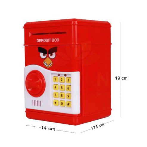 Đồ chơi két sắt mini đựng tiền thông minh mở bằng mật mã hình Angry bird (giá giảm rẻ Othời trang