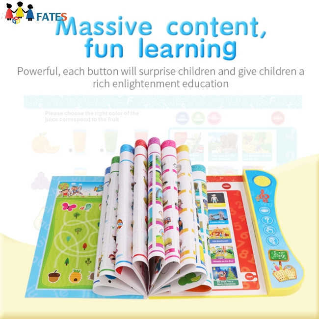 Kids Voiced Ebook with Reading Pen Early Learning Toy English Version