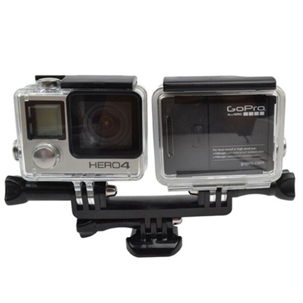 Phụ kiện gắn 2 máy quay action cam