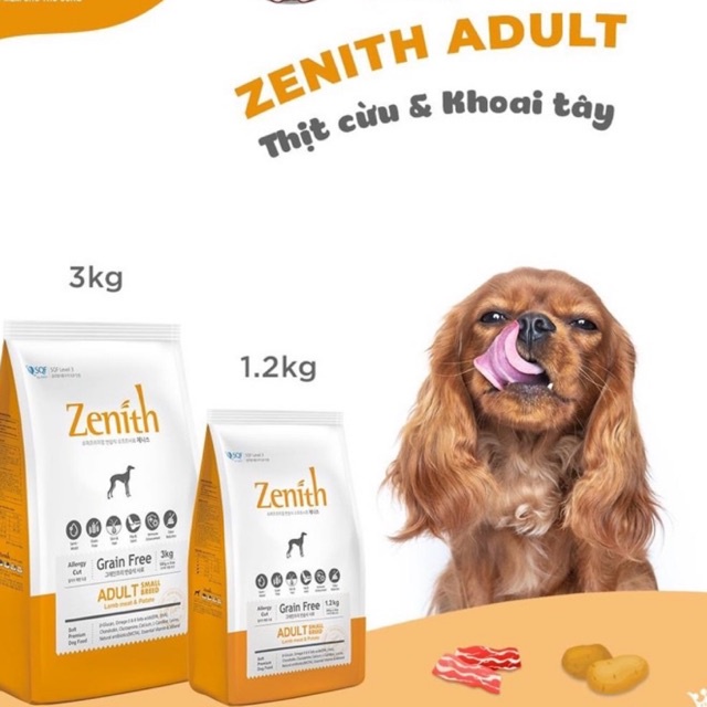 Hạt mềm Zenith Adult dành cho chó lớn, bịch 3KG