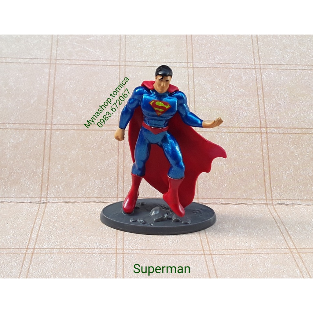 Mô hình nhân vật Superman Justice League, full hộp, size mini, vui lòng xem mô tả sản phẩm ạ