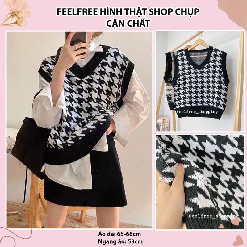 Áo Ghile Kẻ Màu Vintage Viền Nhiều Màu Chất Len Dày Dặn