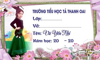 NHÃN VỞ - TICKER CHO BÉ