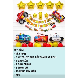 set trang trí sinh nhật bé trai
