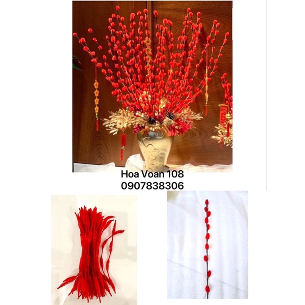 Nụ tầm xuân/kẽm nhung phồng-1 bó 100 sợi