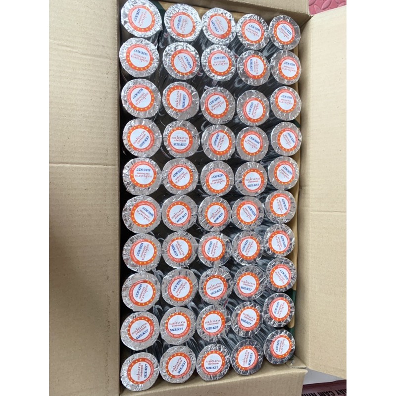 10 Cuộn giấy in nhiệt K57,58 Phi 38 dùng cho máy POS, Taxi, bán hàng