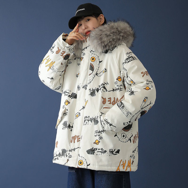 rockmagic cotton-padded jacket women's 2020 new cotton-padded jacket Korean version loose winter thickened couple padded jacket | BigBuy360 - bigbuy360.vn