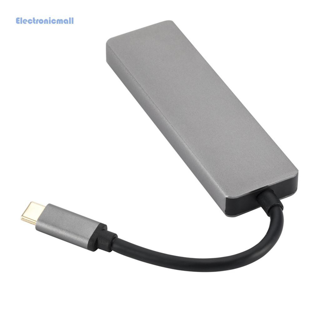 Đầu chia cổng 5 trong 1 USB 3.1 Type C 4K HDMI 2 cổng 2 USB 3.0