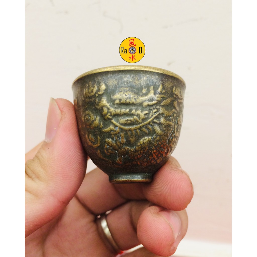 Ly Rồng Đồng Vàng - Vật Phẩm Đồng Phong Thủy | BigBuy360 - bigbuy360.vn