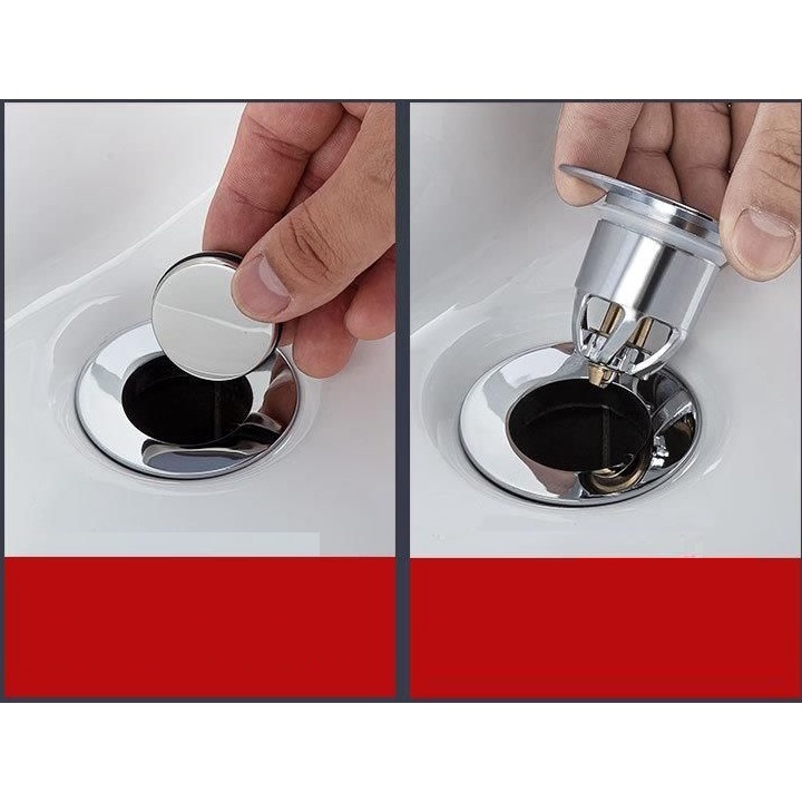 Nút bịt bồn rửa mặt lavabo nhấn nút cao cấp
