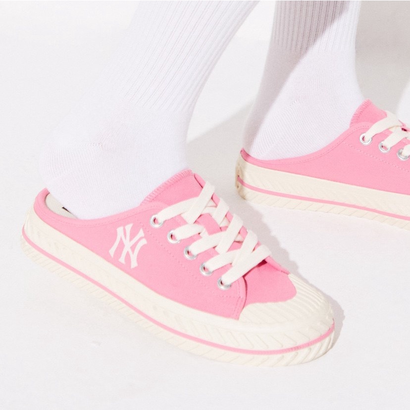 [CHÍNH HÃNG] GIÀY MLB MULE *ĐẠP GÓT* - *HỒNG/PINK* - 2022**