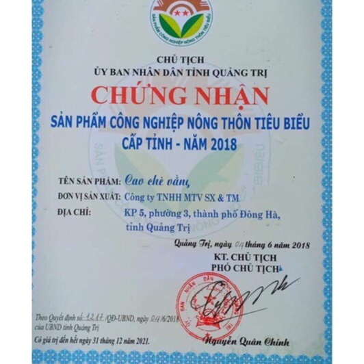 Combo 10 cao chè vằng sẻ quảng trị