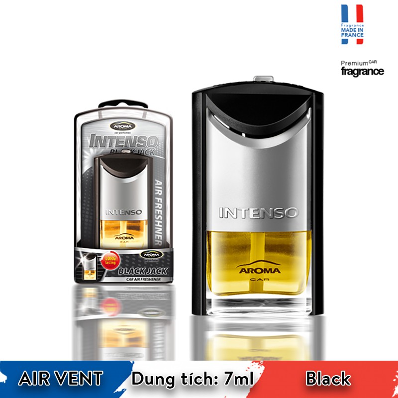 Nước hoa ô tô gài cửa gió Aroma Car Intenso Air Vent 7ml